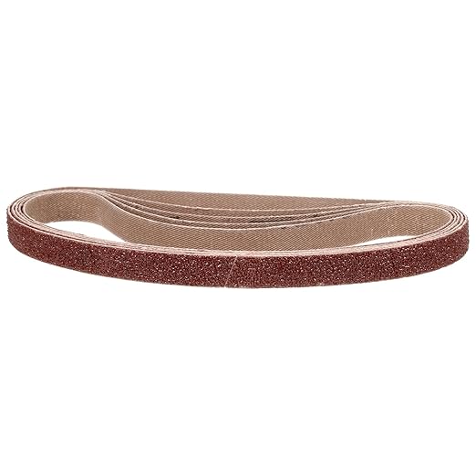 3/8 x 21 Inch Sanding Belt, 5 Pcs 40 Grit Knife Sharpener Belts Work Sharpening for Belt Sander Knife Carving Tool Metal Working