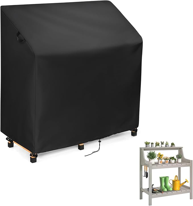 Outdoor Garden Potting Bench Table Cover, Universal Patio Potting Table Cover - 46 x 20 x 59 Inch