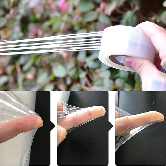 Grafting Tape, Tree Tape Grafting Kit 2 Pack Stretchable Gardening Tape Plants Repair Budding Grafting Tape for Fruit Trees and Floral Tree Grafting Supplies 1.2inch Width