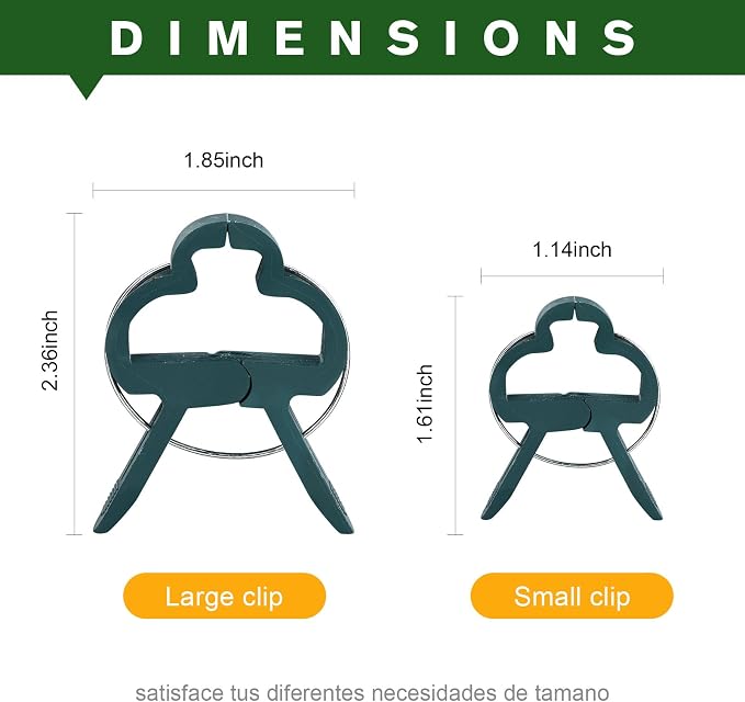 A Plant Clamp Used for Climbing Plants,Horticultural Clip Used to Support Climbing of Flower Stems, Vines, Vegetables, and Tomatoes,Vine Clip for Garden Vine Training (Green, 120big)