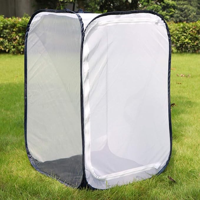 RESTCLOUD 36" Large Monarch Butterfly Habitat, Giant Collapsible Insect Mesh Cage Terrarium Pop-up 24 x 24 x 36 Inches