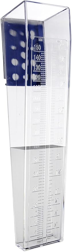 Professional Outdoor Rain Gauge 6 Inch Capacity | For Yard, Heavy Duty