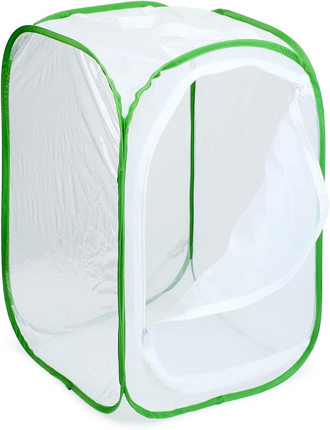 24" Insect and Butterfly Habitat Monarch Butterfly Enclosure for Caterpillars Pop Up 24 Inches Tall Pack of 2