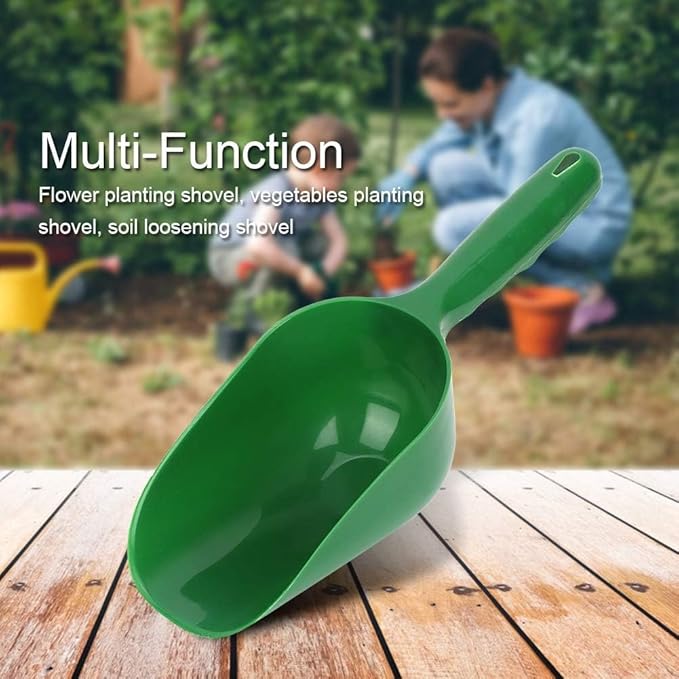 Super Strong Garden Fertilizer Scoop Soil Scoop Shovel- Perfect Tool for Gardening Weeding Transplanting and Digging in Garden Beds