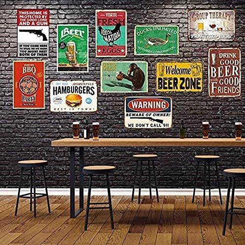 15 Types of Bee Retro Garden Metal Tin Sign Kitchen Restaurant Farm Shopping Mall Bar Cafe Man Cave Farm Wall Decoration Iron Painting Metal Plate 8x12inch