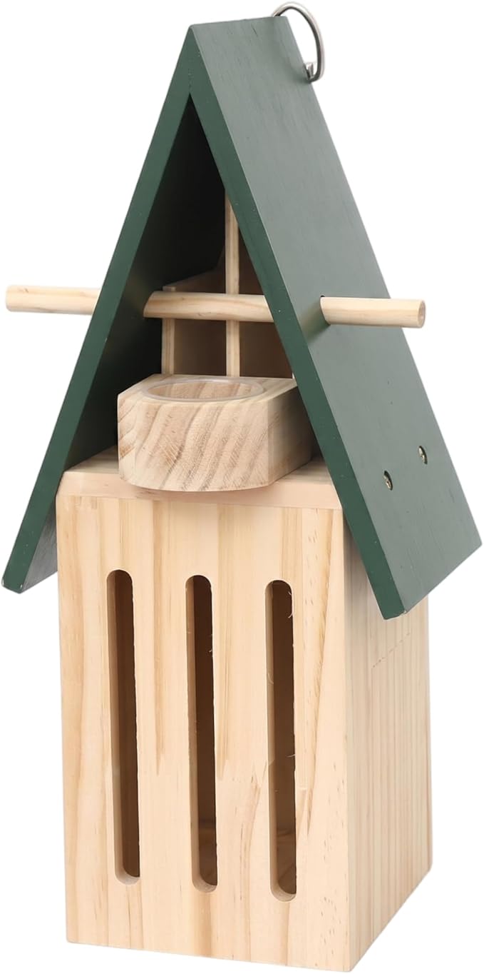 Butterfly House with Feeder - Wooden Butterfly Houses for Garden & Outside, 11.02x3.54x4.72 Inch