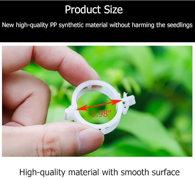 200PCS Plant Support Clips, Tomato Crop Vine Fixing Clips for Fixation of Tomato, Sweet Pepper, Eggplant, and Fruit Vegetables