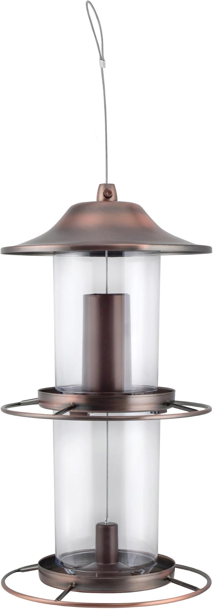 Perky-Pet 325C 2-Tier Copper Panorama Bird Feeder