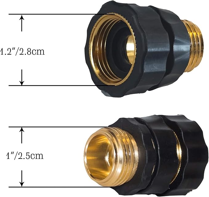 Hourleey 3/4 Inch Garden Hose Quick Connector, 4 Pcs Female & 8 Pcs Male of No Leak Quick Connect Hose Fittings