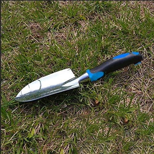 Sinoer Garden Hand Trowel - Cast Aluminum Heavy Duty Hand Shovel with Soft Rubberized Non-Slip Ergonomic Handle, Garden Gifts