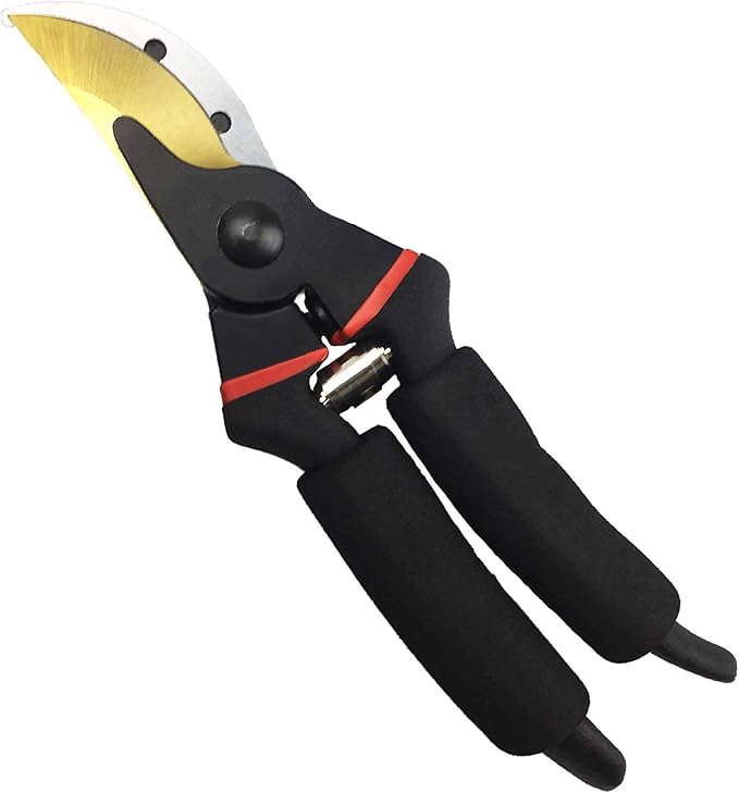 gonicc 8" Professional Premium Titanium Bypass Pruning Shears (GPPS-1003), Hand Pruners, Garden Clippers, Bonsai Cutters