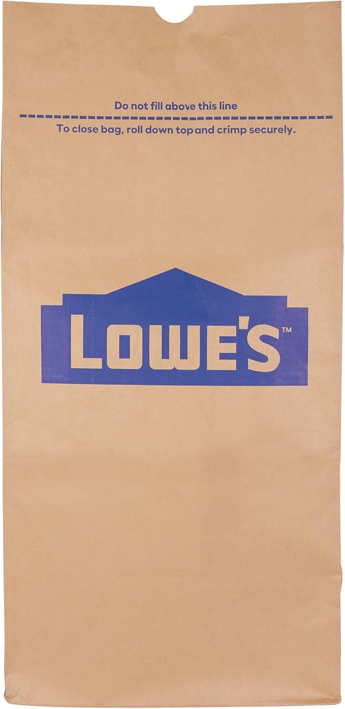 Lowe's 30 Gallon Heavy Duty Brown Paper Lawn and Refuse Bags for Home and Garden (10 Count), Large (LOWESLL)