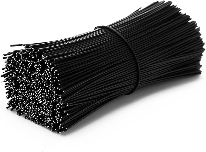500pcs Plastic Twist Ties for Bags,4.7 Inch Cable Bread Ties Reusable Plant Wire Twist Tiesfor Household and Office Use
