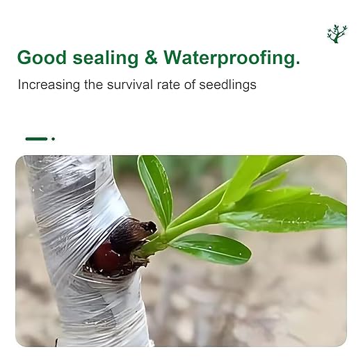 4 Pcs Grafting Tape for Fruit Trees Floral Grafting Tools Garden Plant Nursery Tape PE Stretchable Self Adhesive Membrane Clear Floristry Film