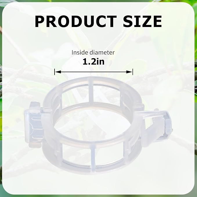 200PCS Plant Support Clips, Tomato Clips, Garden Clips, Trellis Clips, Vine Clips for Climbing Plants to Prevent Tomatoes from Pinching or Falling Off