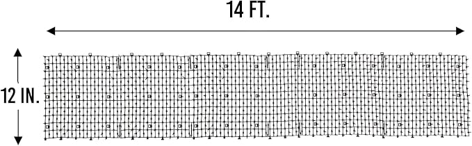 Tapix Cat Scat Mat with Spikes (14 ft.) – Cat Deterrent Strips for Garden, Yard & Furniture, Indoor & Outdoor, 10 Staples Included