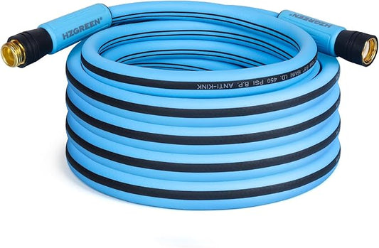 Garden Hose 5/8" x25FT, Heavy Duty 450B.P Water Hose Lawn & Garden Watering Equipment 3/4" Solid Brass Fittings