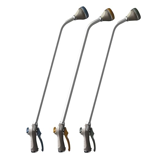 Nelson 851452-1001 Shower Spray Pattern Watering Wand with Rezimar Head and Flow Control, Color Received May Vary - One Wand Per Order