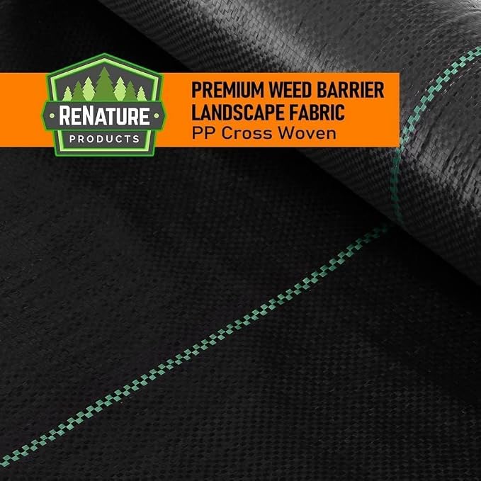LAVEVE 4FT x 50FT Weed Barrier Landscape Fabric, 3.2oz Premium Heavy Duty Garden Cloth, Ground Cover for Gardening, Farming