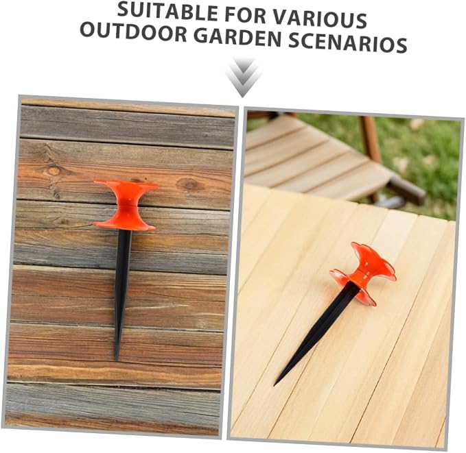 4pcs Garden Hose Guide Spikes Water Tubing Holder Stakes for Efficient Hose Direction Gardens and Flower Beds Easy Installation for Outdoor Use