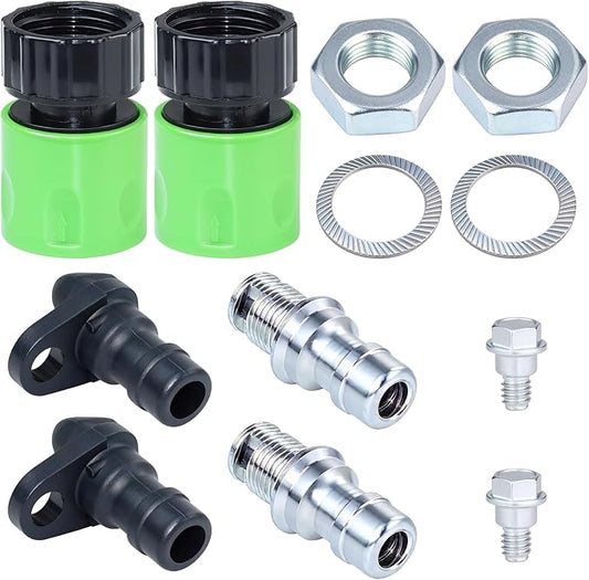 2 Pack 490-900-M061 Deck Wash Kit Replaces 490-900-0025 Including 921-04041 Lawn Mower Deck Wash Adapter Nozzle, 737-04003D Deck Wash Nozzle(Stainless Steel), 731-07487 Deck Wash Nozzle