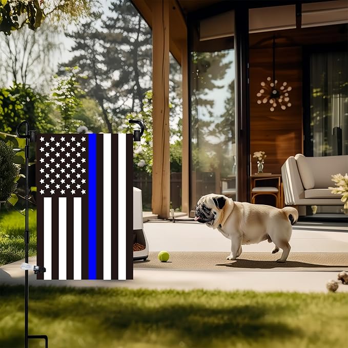 Garden Flag Pole Stand Holder, 6 Pack Garden Flags for Outside with Flag Stopper and Clip Waterproof Powder-Coated Paint for Flag Pole Holder for Outside House,Yard Flags for Outside