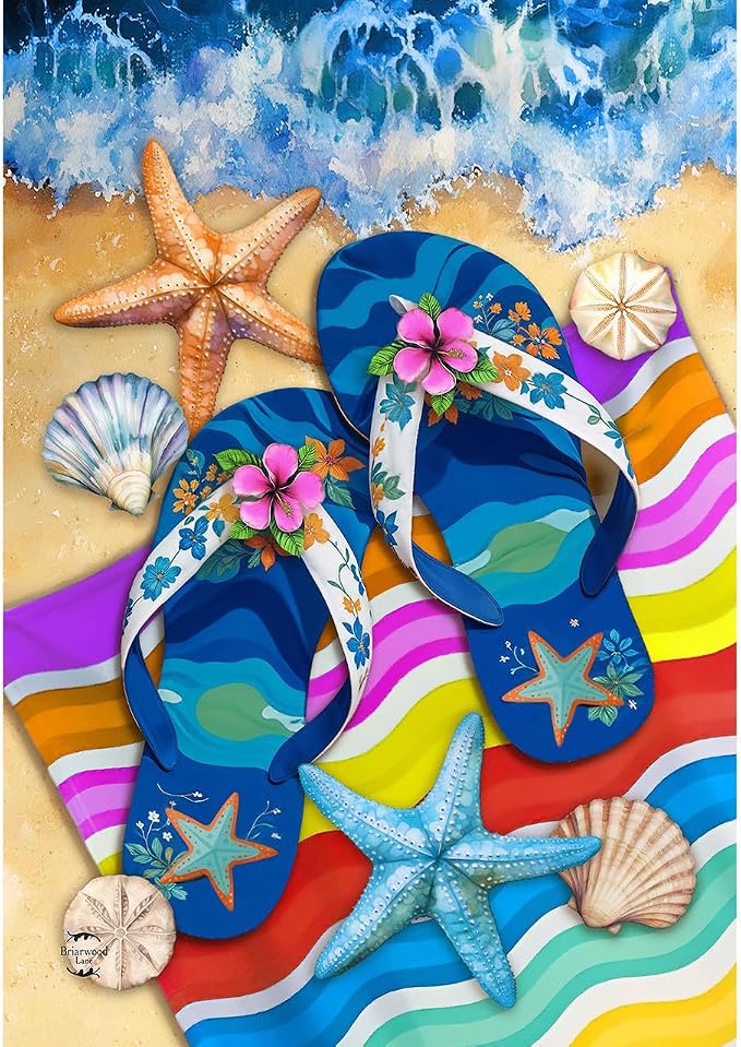 Briarwood Lane Flip Flop Haven Garden Flag