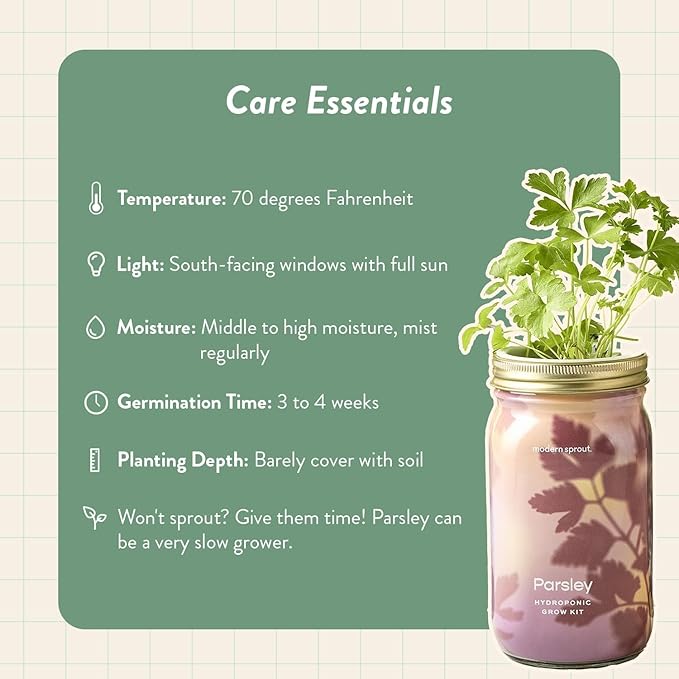 Modern Sprout Garden Jars+Smart Growbar Bundle- Self-Watering Hydroponic Herb Growing Kit with Full-Spectrum LED Grow Light, Organic Herb Seeds, Smart App, Adjustable Brightness, Gift for Mother's Day