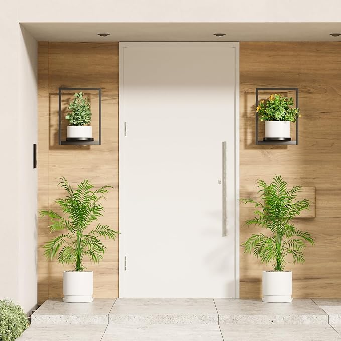 Hanging Planters for Indoor Plants - Aesthetic Photo Frame Style Wall Plant Holder - Metal Window Plant Shelves, Wall Plant Hanger for Lingving Room Home Gardening Wall Decor (3-Pack)