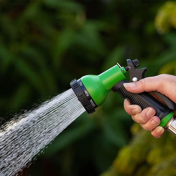 Besiter Garden Hose Nozzle Sprayer: 10 Watering Patterns Spray Nozzles Heavy Duty Hose Head Hose Attachment (Green)