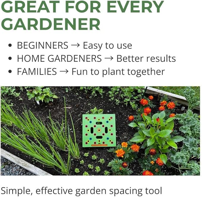Seed Spacer Tool for Square Foot Gardens - Maximize Your Garden Space and minimize Weeds with This Premium Garden Tool