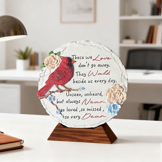 Memorial Garden Stone Memorial Stepping Stone Plaque Sympathy Gifts for Loss of Loved One Condolence Bereavement Gift for Garden Outside Lawn Home Decor
