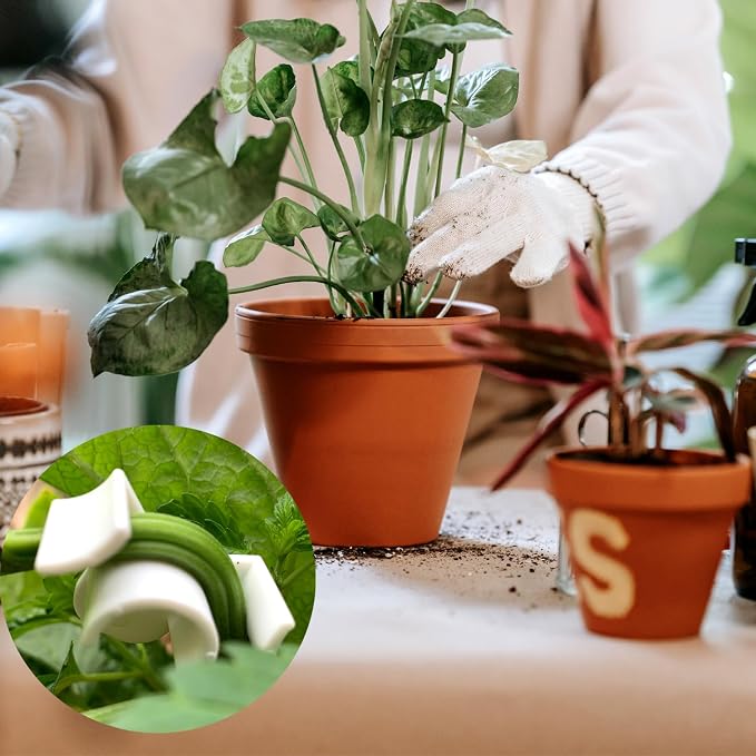 40 Pcs Low Stress Training Clips, 90 Degrees Plant Trainer, Bud Benders, Plant Stem Support Bender for Plants - White