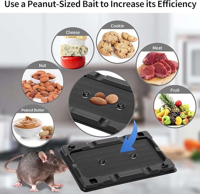 LULUCATCH Mouse & Insect Traps 24 Pack, Heavier Sticky Traps with Non-Toxic Glue for Small Mice & Insects. Sticky Mouse Traps Indoor for Home, Easy to Set