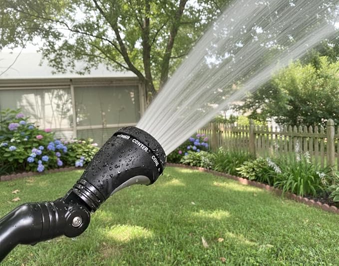 Garden Telescoping 23-30 Inches 8-pattern Water Wand, Pistol Hose Nozzle, Thumb Grip Sprayer, Soft Grip