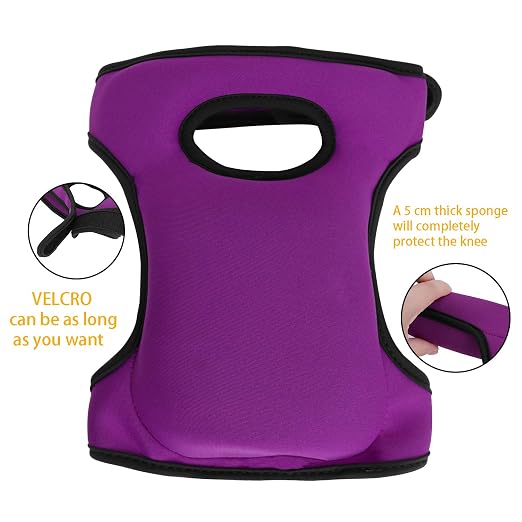 PURFUN Home Garden Knee Pads Ultra Thick Soft Memory Foam Kneeler Knee Protection Cushion Adjustable Knee Braces Kneepads for Gardening Cleaning Kneeling Scrubbing Floors Working
