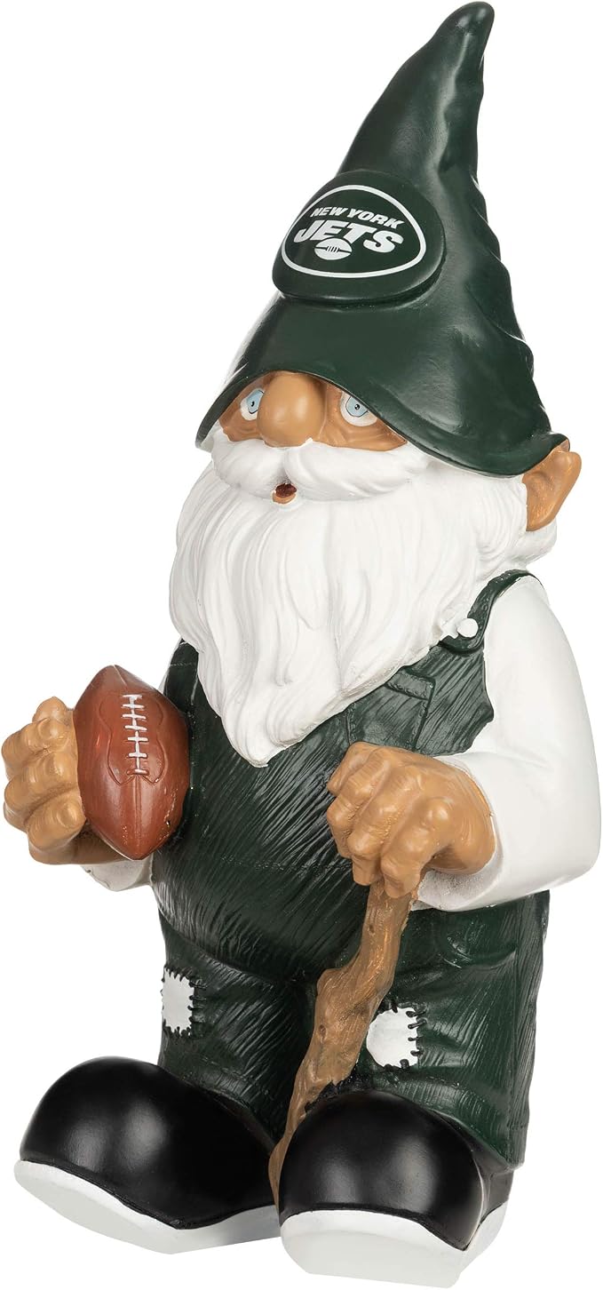 NFL Resin 11.5" Team Logo Outdoor Garden Statue Gnome