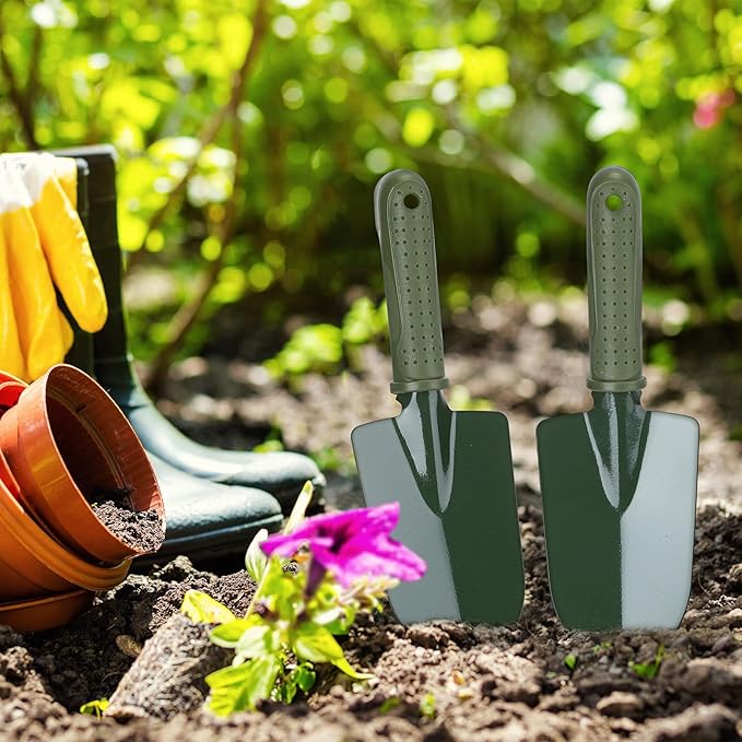 Yaocom 36 Pcs Garden Shovel Trowel Gardening Hand Tools Small Hand Shovels for Digging Metal Trowel Spade with Plastic Handle Anti Slippery for Lawn Yard Home Farm Planting