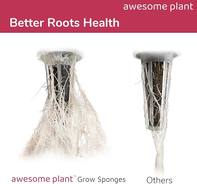 Grow Sponges (30 Pack), Replacement for Seed Pods for Healthy Root Growth and Better Yields, Seedling Kit Compatible with AeroGarden Indoor Hydroponic Growing System