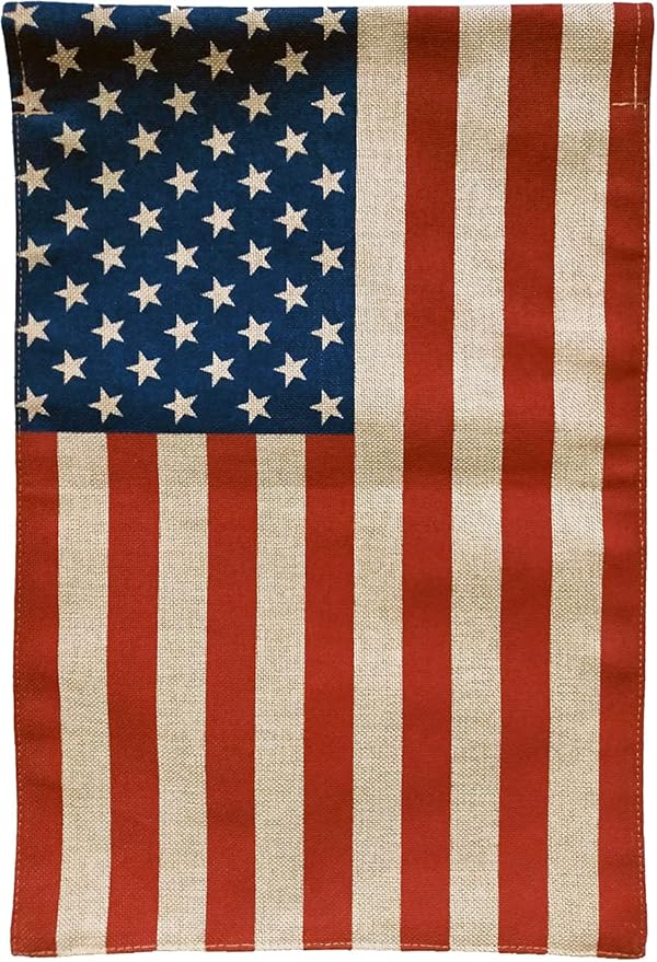 American Flag Burlap Garden Flag 12.5" x 18" Briarwood Lane