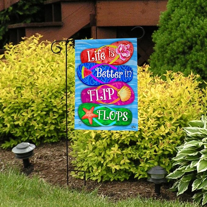 Briarwood Lane Better in Flip Flops Summer Double-Sided Garden Flag 12" x 18"
