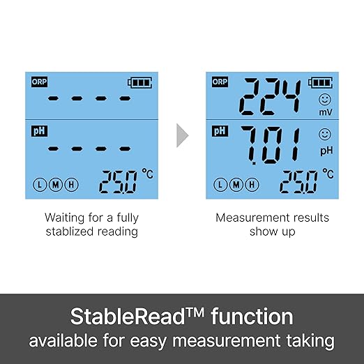 Apera Instruments PR60F Premium pH/ORP (Redox) Tester Kit with Dual Flat Sensor Pre-calibrated for High-Accuracy Simultaneous pH/ORP/Temp. Measurement