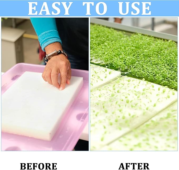 600 Pcs Hydroponic Sponges Planting Gardening Tool Soilless Cultivation Seedling Sponges Cultivation Sponge Greenhouse for Small Bud Growth & Grow Seedlings