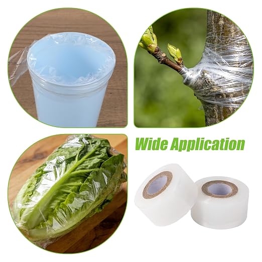 3pcs Petri Dish Films, Each Roll 200m/656ft Clear Floral Plants Fruit Trees Grafting Tapes Lab Sealing Films Clear Petri Dish Tapes Suitable for Grafting & Freshness Preservation