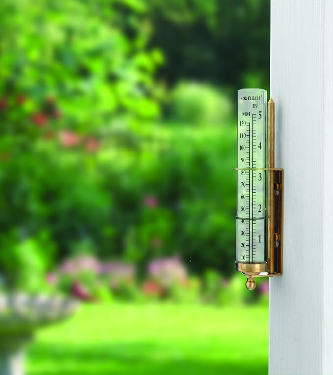 Conant VRG1LFB Vermont Rain Gauge (Living Finish Brass) #VRG1
