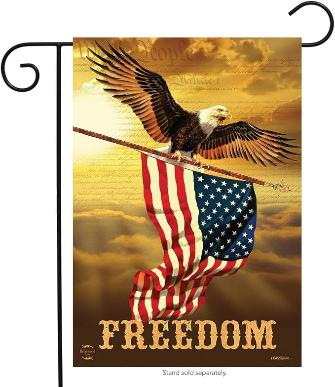 Freedom Eagle Patriotic Everyday Garden Flag 18" x 12.5" Briarwood Lane