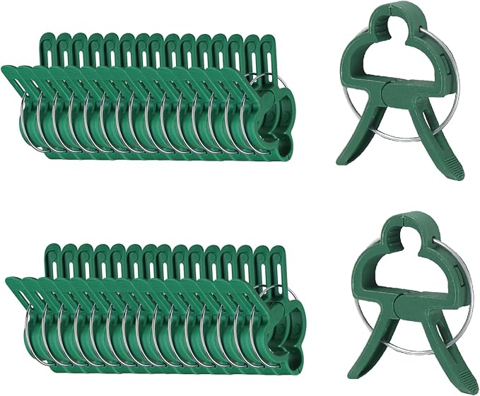 Plant Clips Garden Clips for Supporting Plants, Flowers and Vines, Gentle Durable Plant Support Clips Set (48 Small)