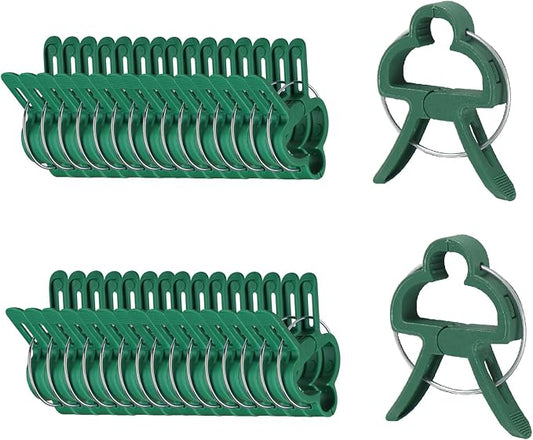 Plant Clips Garden Clips for Supporting Plants, Flowers and Vines, Gentle Durable Plant Support Clips Set (48 Small)