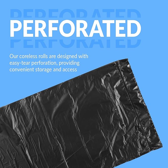 Reli. 40 to 45 Trash Bags Heavy Duty | 50 Trash Bags | Super Sizeable for Serious Garbage Cleanup (Black)