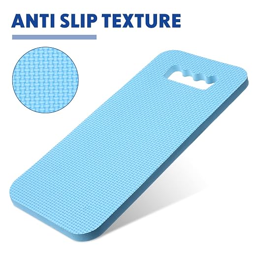 Riakrum 20 Pcs Garden Kneeling Pad Garden Knee Pad Thick Foam Knee Mat Waterproof Cushion for Kneeling Multi Functional and Church Kneeler for Praying, Baby Bath, Yoga, 15.4 x 6.7 Inch (Blue)